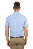 THOMAS COOK LINEN TAILORED MENS SHORT SLEEVE SHIRT - LIGHT BLUE [SZ:XS]