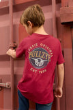 BULLZYE GAZ BOYS SHORT SLEEVED TEE - RED [SZ:4]