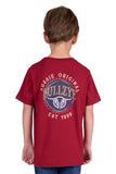 BULLZYE GAZ BOYS SHORT SLEEVED TEE - RED [SZ:4]