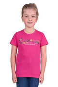 BULLZYE FLORA GIRLS SHORT SLEEVE TEE - BERRY [SZ:2]