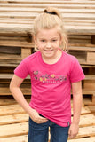 BULLZYE FLORA GIRLS SHORT SLEEVE TEE - BERRY [SZ:2]