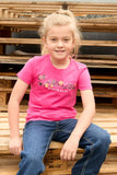 BULLZYE FLORA GIRLS SHORT SLEEVE TEE - BERRY [SZ:2]
