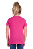 BULLZYE FLORA GIRLS SHORT SLEEVE TEE - BERRY [SZ:2]