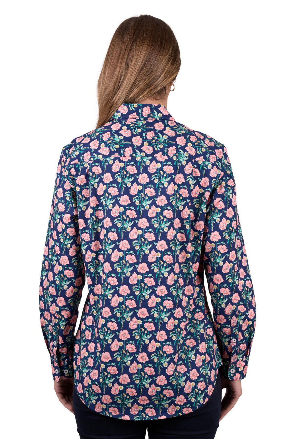 HARD SLOG WOMENS FAUNA 1/2 PLKT LS SHIRT [SZ:8]