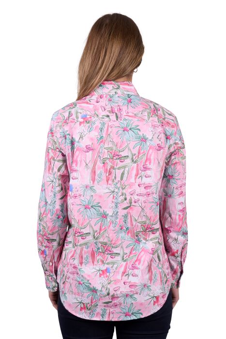 HARD SLOG WOMENS MILL 1/2 PLKT LS SHIRT [SZ:8]