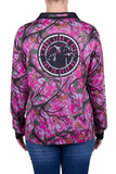 BOAR TEARER FOLIAGE WOMENS LONG SLEEVE FISHING SHIRT - MULTI/PINK [SZ:8]
