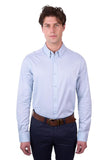 THOMAS COOK CALLUM MENS TAILORED LONG SLEEVE SHIRT - LIGHT BLUE [SZ:XS]