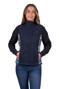 PURE WESTERN WOMENS MISHA SOFTSHELL VEST - NAVY [SZ:S]