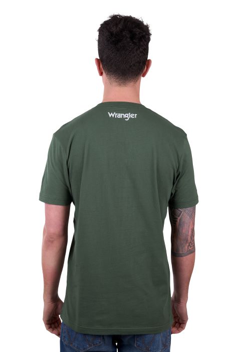 WRANGLER MENS COLE SS TEE - CYPRESS [SZ:XS]