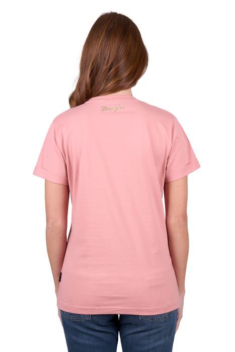 WRANGLER GISELLE WOMENS SS TEE - PINK [SZ:8]