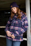 WRANGLER SELMA WOMENS SHIRT JACKET - NAVY [SZ:XS]