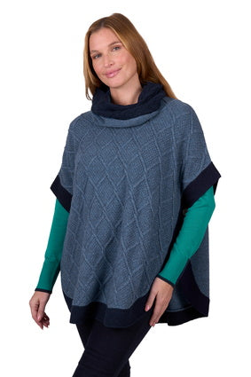 THOMAS COOK WOMENS ISABELLA CABLE PONCHO [SZ:S]