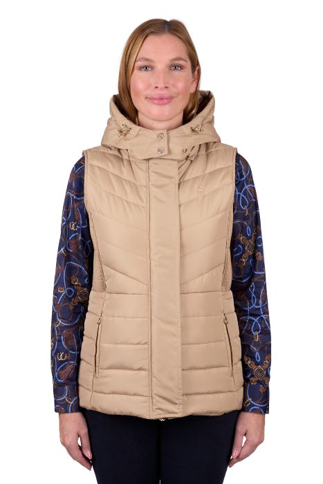 THOMAS COOK WOMENS MAYFIELD VEST - TAN [SZ:XS]
