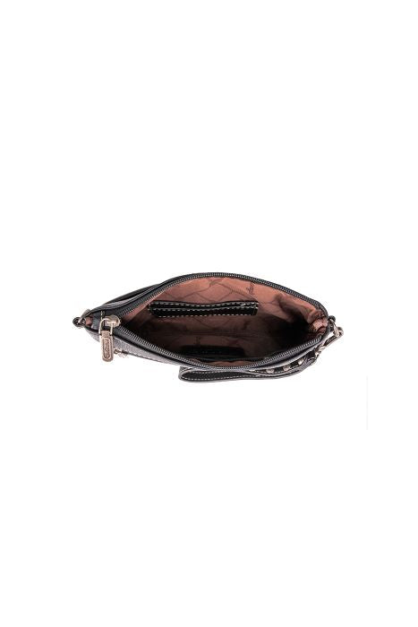 WRANGLER AZTEC CLUTCH BAG - BLACK/MULTI 