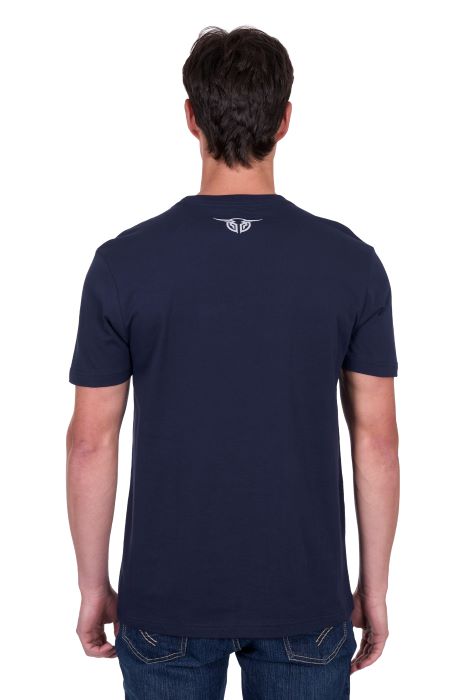 BULLZYE MENS CRAWFORD SHORT SLEEVE TEE - NAVY [SZ:XS]