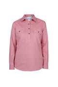 Thomas Cook Womens Stretch Drill Long Sleeve Shirt - Pink [sz:8]