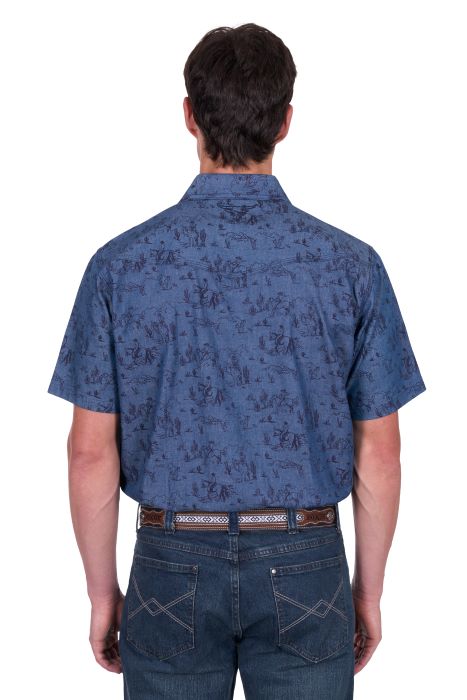 Pure Western Mens Travis Short Sleeve Shirt [sz:xs]
