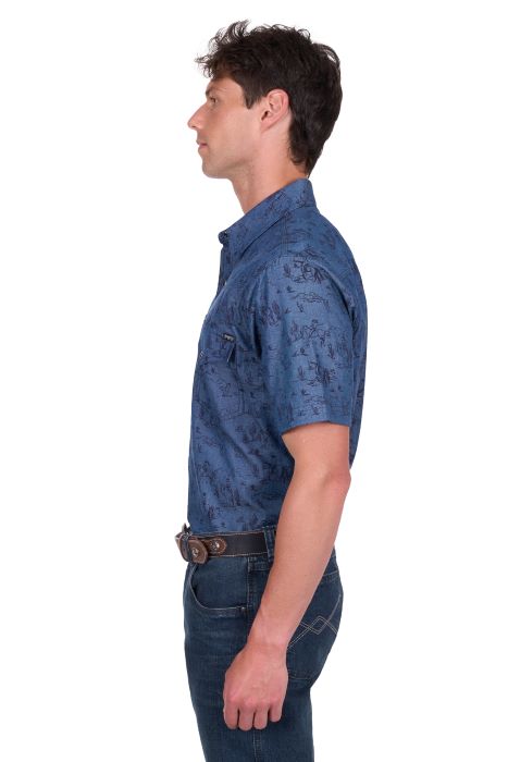 Pure Western Mens Travis Short Sleeve Shirt [sz:xs]