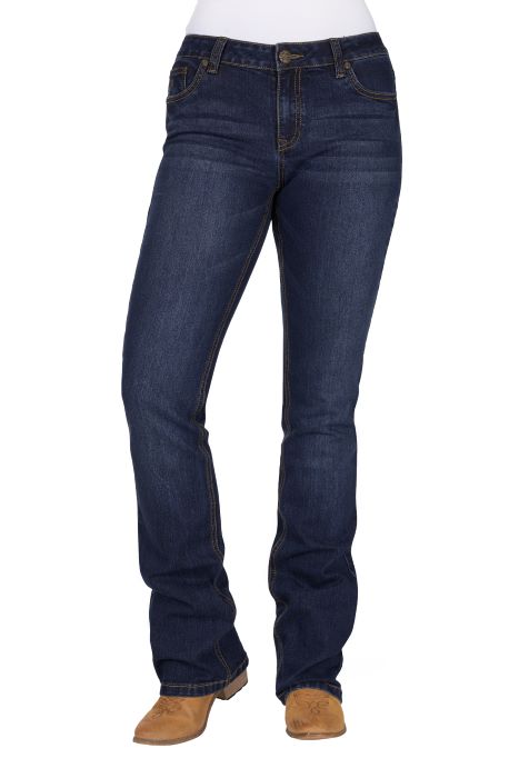 Pure Western Womens Sam R Rider Jean 36l [sz:6]