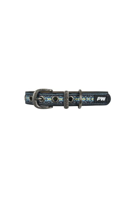 Pure Western Cosmo Dog Collar - Blue [sz:xs]