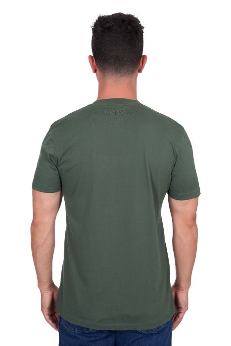 Wrangler Mens Chase Short Sleeve Tee - Cypress [sz:xs]