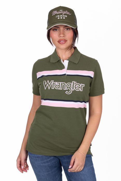 Wrangler Womens Hallie Short Sleeve Polo [sz:8]