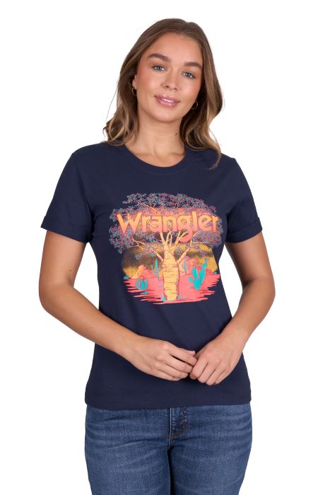 Wrangler Womens Lottie Short Sleeve Tee [sz:8]