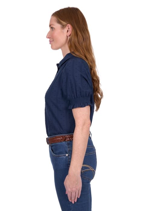Thomas Cook Womens Imogen Short Sleeve Shirt - Navy [sz:8]