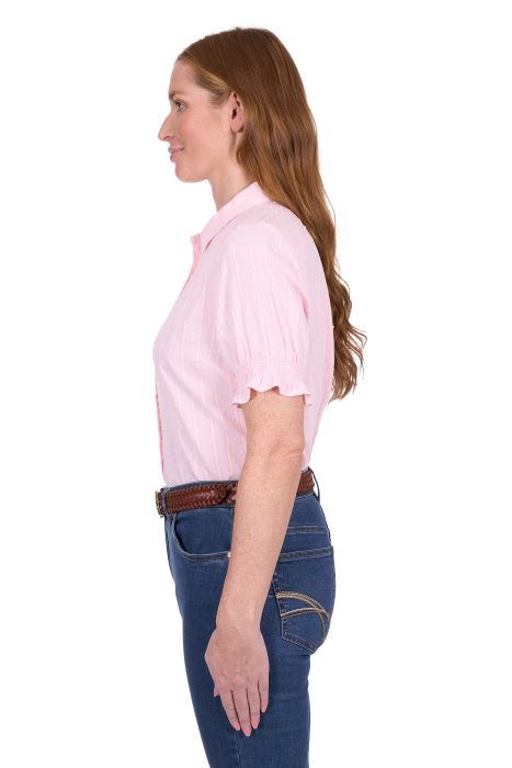 Thomas Cook Womens Imogen Short Sleeve Shirt - Pink [sz:8]