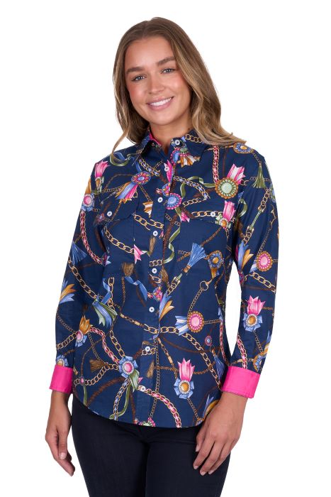 Hardslog Womens Jolie Full Plkt Long Sleeve Shirt [sz:8]