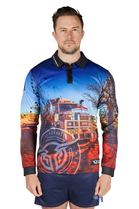 Bullzye Mens Road Train Long Sleeve Tee [sz:xs]