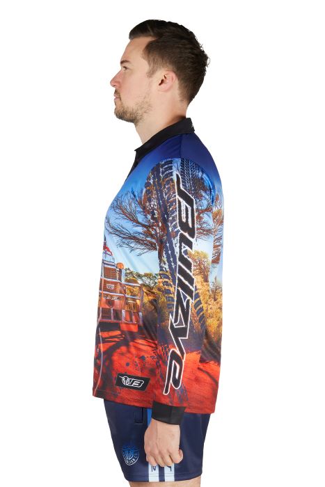 Bullzye Mens Road Train Long Sleeve Tee [sz:xs]