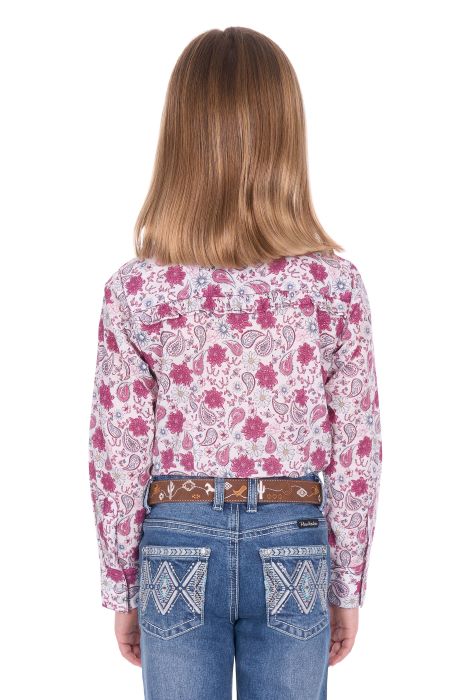 Pure Western Girls Marsha Ls Shirt [sz:4]