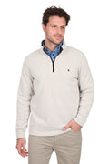 Thomas Cook Mens Vic Reversible 1/4 Zip Jumper - Black/oat Marle [sz:s]