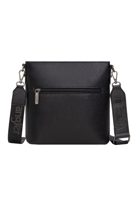 Wrangler Lana Aztec Print Crossbody Bag- Black