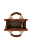 Wrangler Sherpa Logo Sml Crossbody Bag - Tan