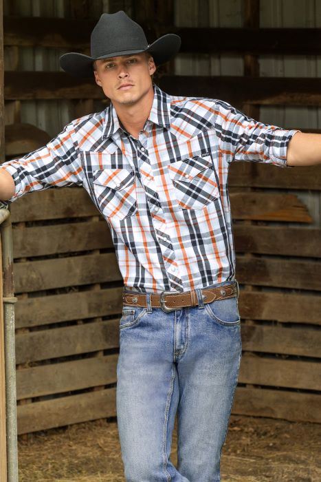 Pure Western Mens Terry Ls Shirt [sz:xs]