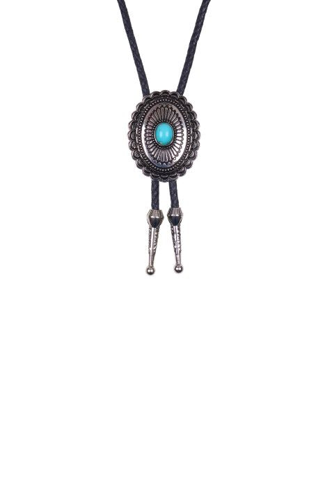 Pure Western Turquoise Stone Bolo Tie