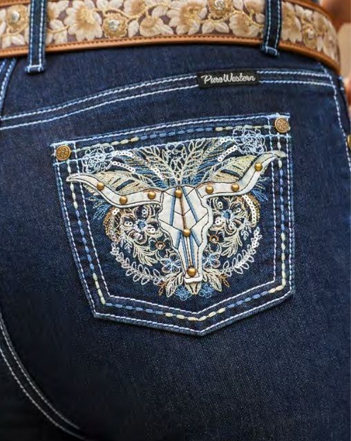 Pure Western Womens Daph High Rise Bootcut Jean 34l [sz:6]