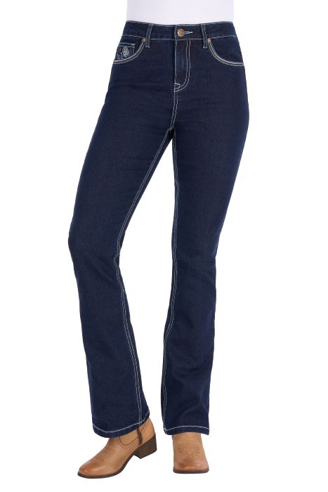 Pure Western Womens Daph Hi Rise Bootcut Jean 30l [sz:6]