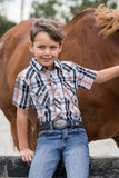 Pure Western Boys Terry Ss Shirt [sz:4]