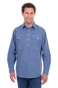 Hard Slog Mens Wyatt 1/2 Plkt Ls Shirt [sz:xs]