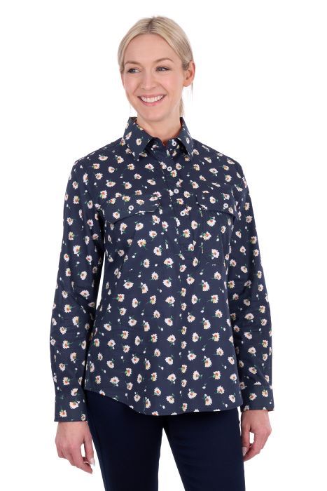 Hard Slog Wmns Joanna 1/2 Plkt Ls Shirt [sz:8]