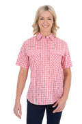 Hard Slog Wmns Raquel 1/2 Plkt Ss Shirt [sz:10]