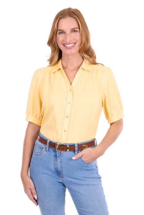 Thomas Cook Womens Colette Ss Shirt - Sunlight [sz:12]