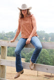 Wrangler Womens Grace Sl Blouse [sz:8]