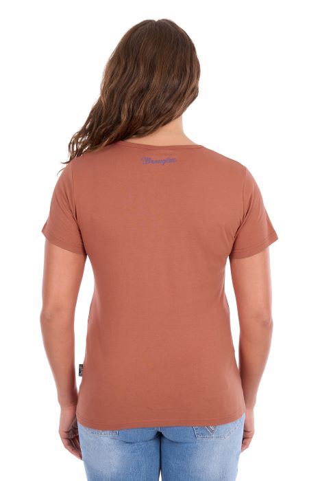 Wrangler Womens Maya V-nk Ss Tee [sz:8]