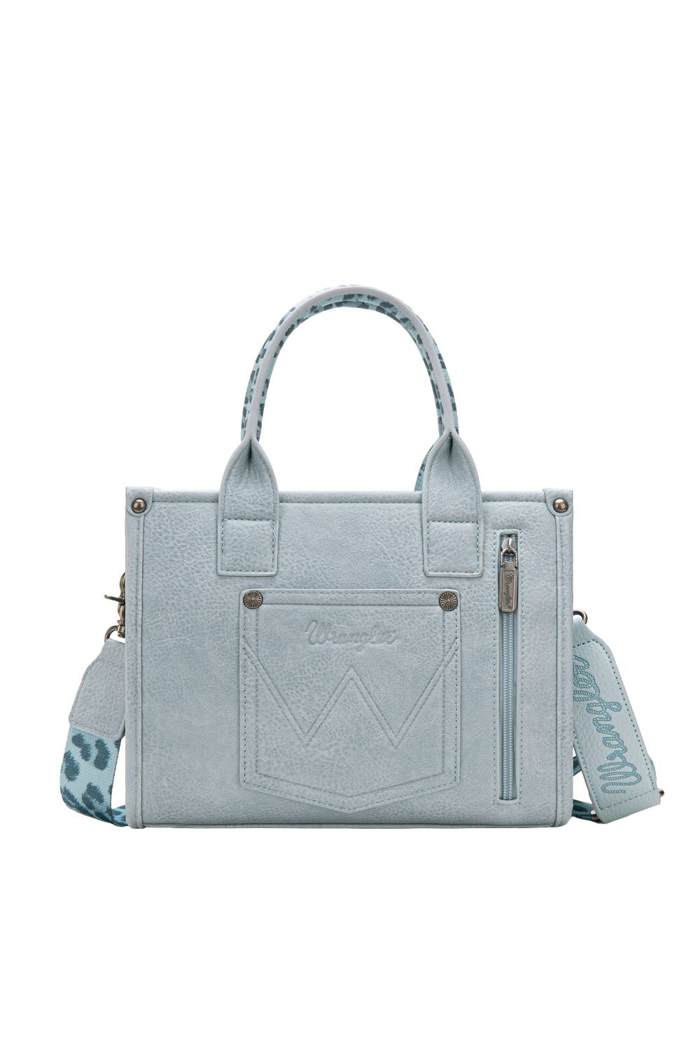 Wrangler Leopard Print Crossbody Bag - Blue