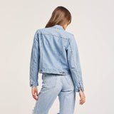 Wrangler Classic Trucker Womens Denim Jacket - Light Stone