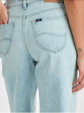 LEE LWM HIGH RISE WIDE LEG WOMENS JEANS - SOFT BLUE [SZ:6]